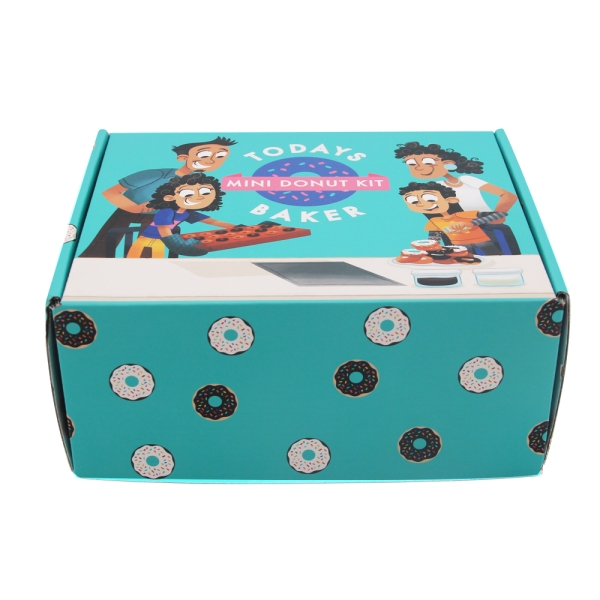 Caja de embalaje de donas de papel personalizada