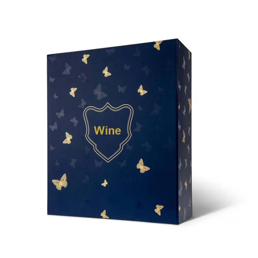 Custom 3 bottle wine gift box packaging