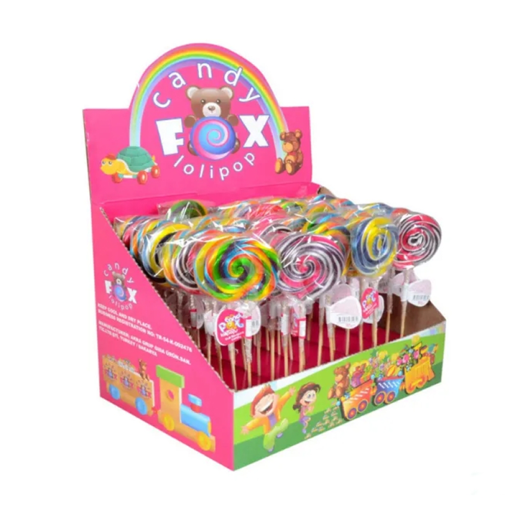 Cardboard lollipop display box