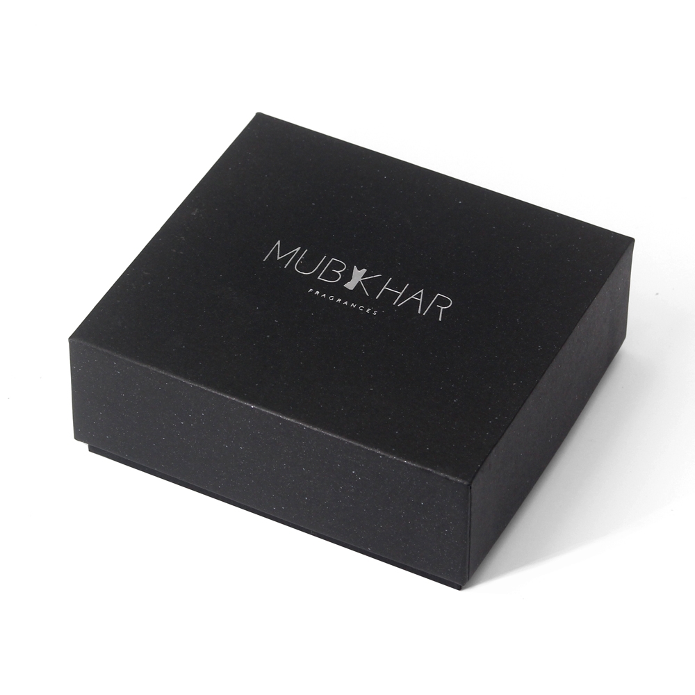 Black gift box with square lid