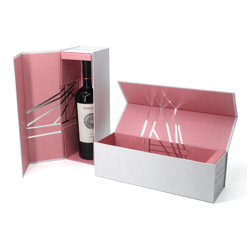 Red wine rigid gift box luxury