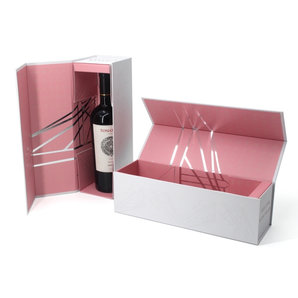 Coffret cadeau rigide vin rouge luxe