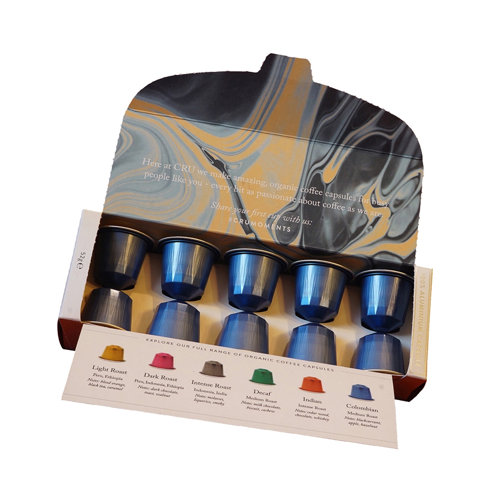 Coffee capsules packaging box