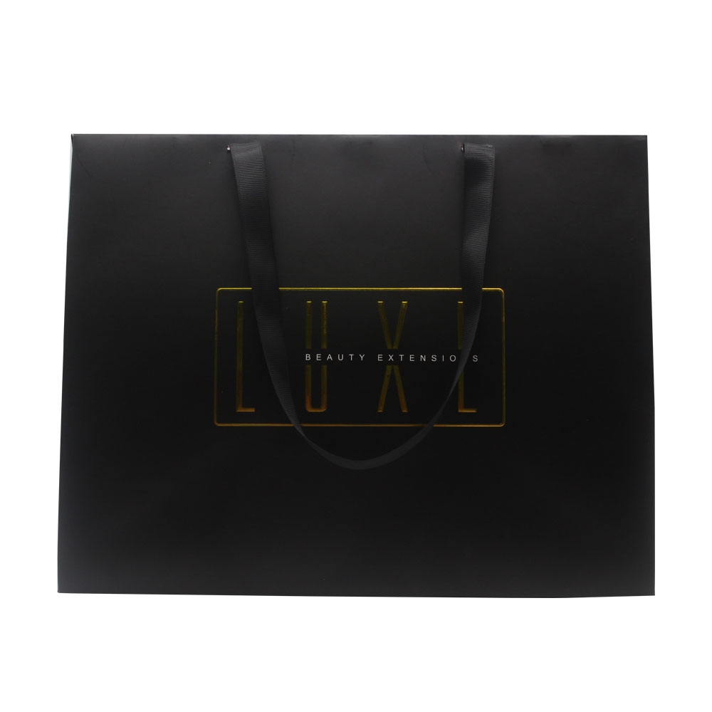 Custom design box type paper bag