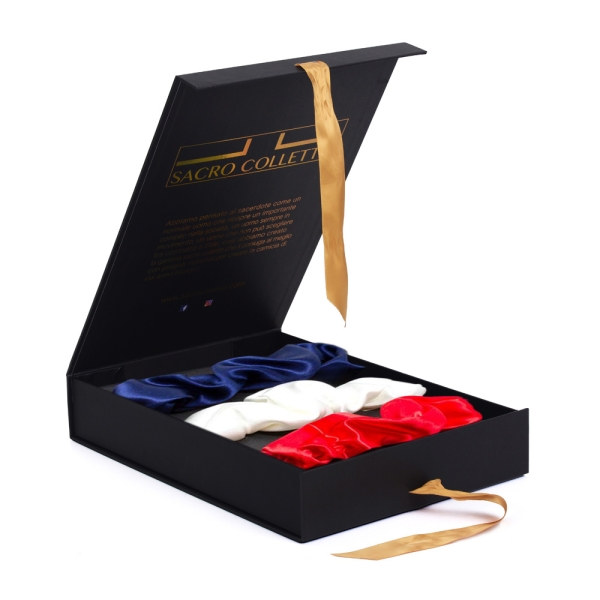 Coffret cadeau magnétique présentoir bandeau en soie chouchou chouchou boîte d'emballage