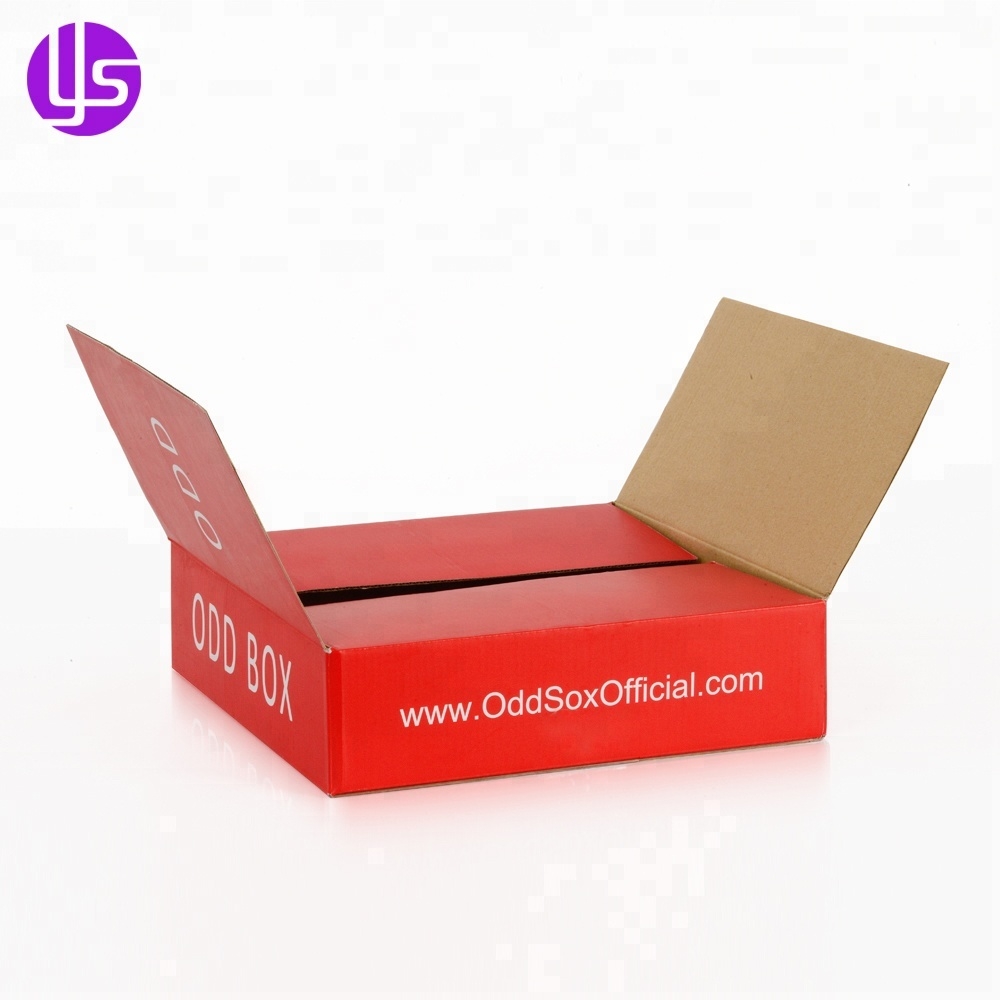 Commerce de gros vide Logo personnalisé impression couleur carton ondulé produire petite boîte de papier d'emballage cadeau